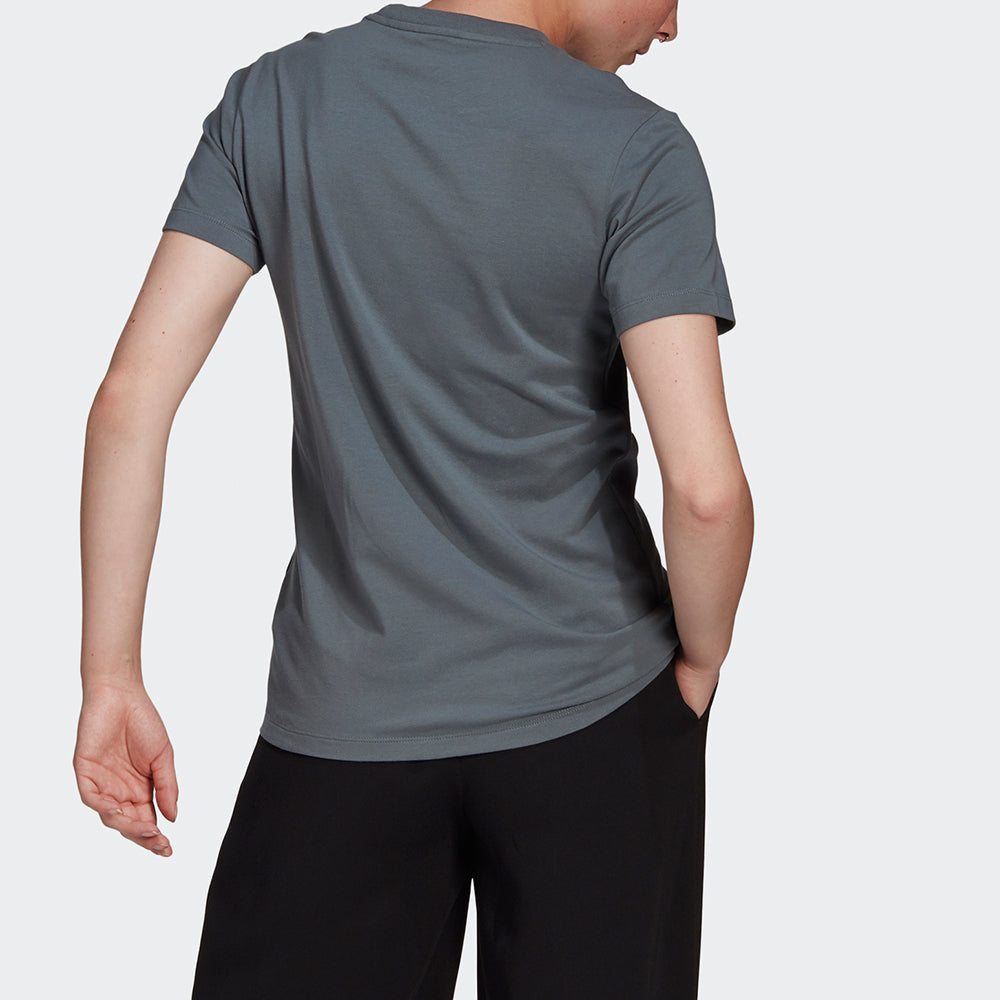 (WMNS) adidas originals Classic Logo Athleisure Casual Sports Short Sleeve Navy Blue T-Shirt GN2903
