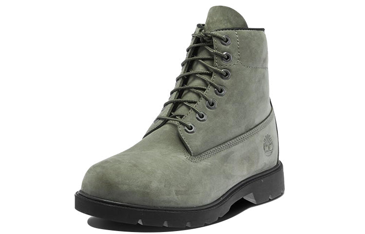 Timberland Basic 6 Inch Wide-Fit Non-contrast Boots 'Olive Green' A29E7