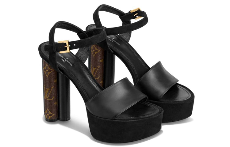(WMNS) LOUIS VUITTON LV Podium Platform 'Black Brown' 1A7U6W