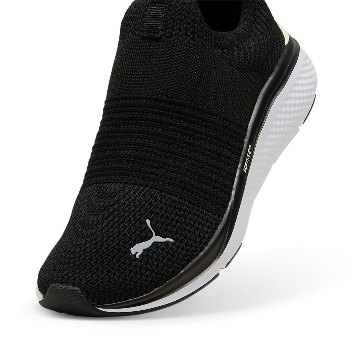 (WMNS) PUMA Softride Pro Echo Slip-On 'Black White' 309982-02