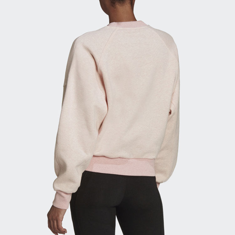 (WMNS) adidas Studio Lounge Fleece Sweatshirt 'Pink' HE4147