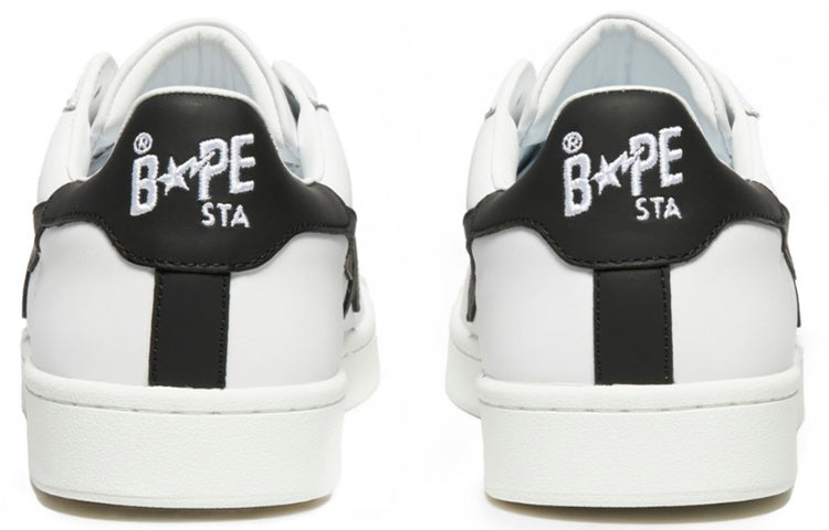 A BATHING APE WMNS Skull Sta White Black 1I20-291-005