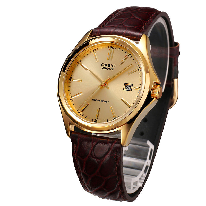 CASIO VINTAGE Series Classic Vintage Simplistic Casual Fashion Couple Waterproof Gold Analog MTP-1183QQ-9A&LTP-1183Q-9A