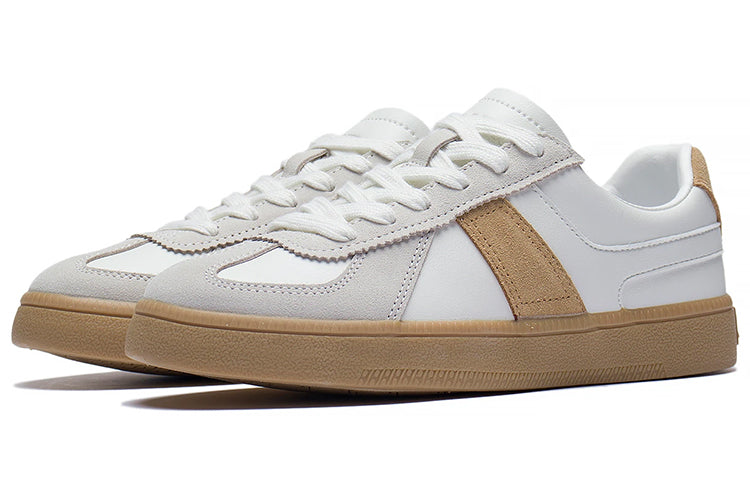 (WMNS) Li-Ning Skateboarding Low 'White Khaki' AGCS290-4