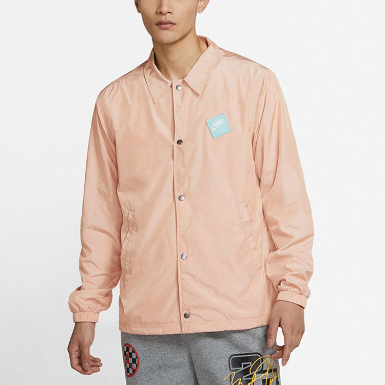 Air Jordan Letter Printing Sports Jacket  'Pink' CZ4825-805