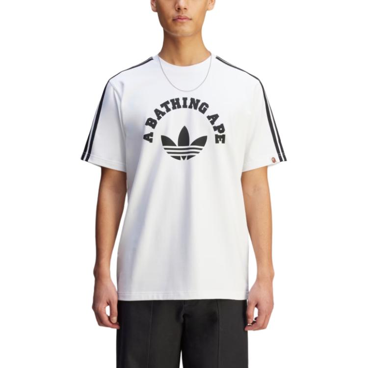 adidas x Bape T-Shirt Asia Sizing 'White' JN7120