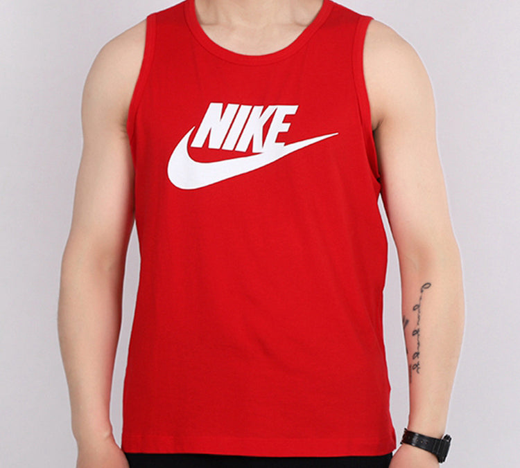 Men's Nike Sportswear Alphabet Knit Red Vest AR4992-657