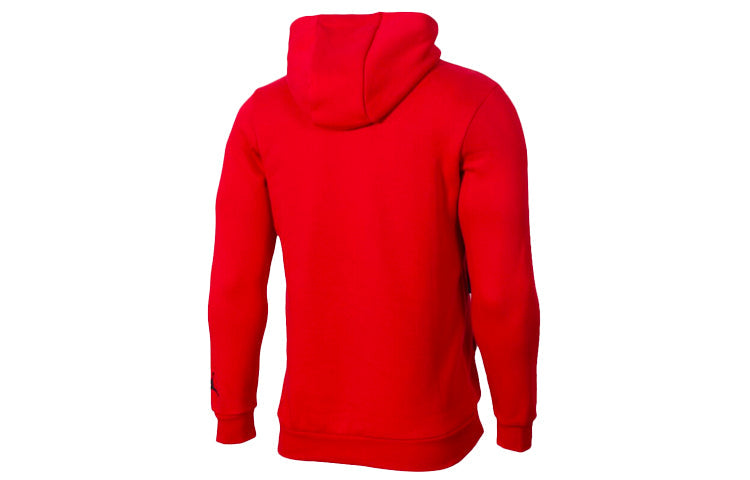 Air Jordan Large logo Fleece Lined Pullover Athleisure Casual Sports Basketball Red CD5871-687