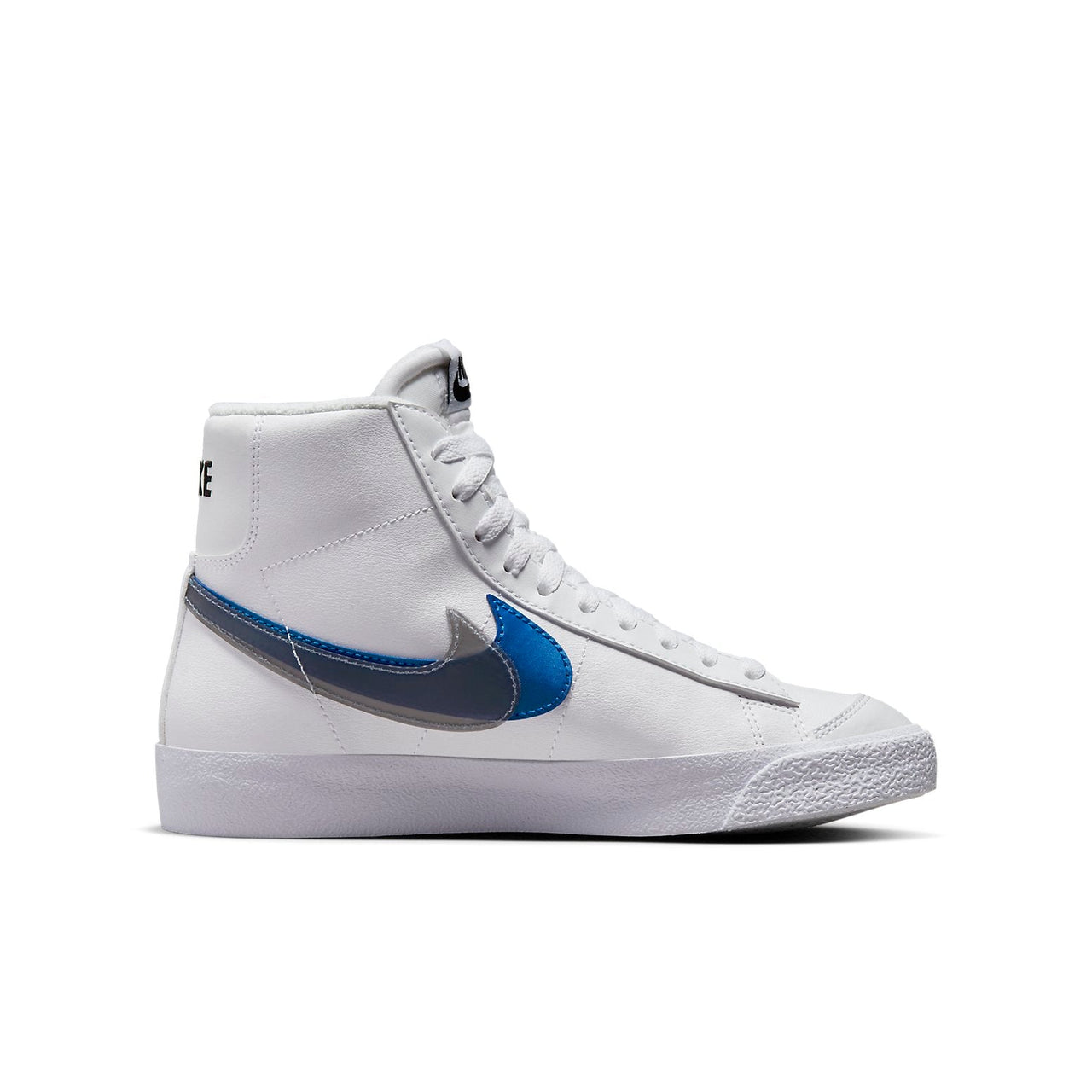 (GS) Nike Blazer Mid Next Nature 'Double Swoosh - White Hyper Royal' FD0690-100