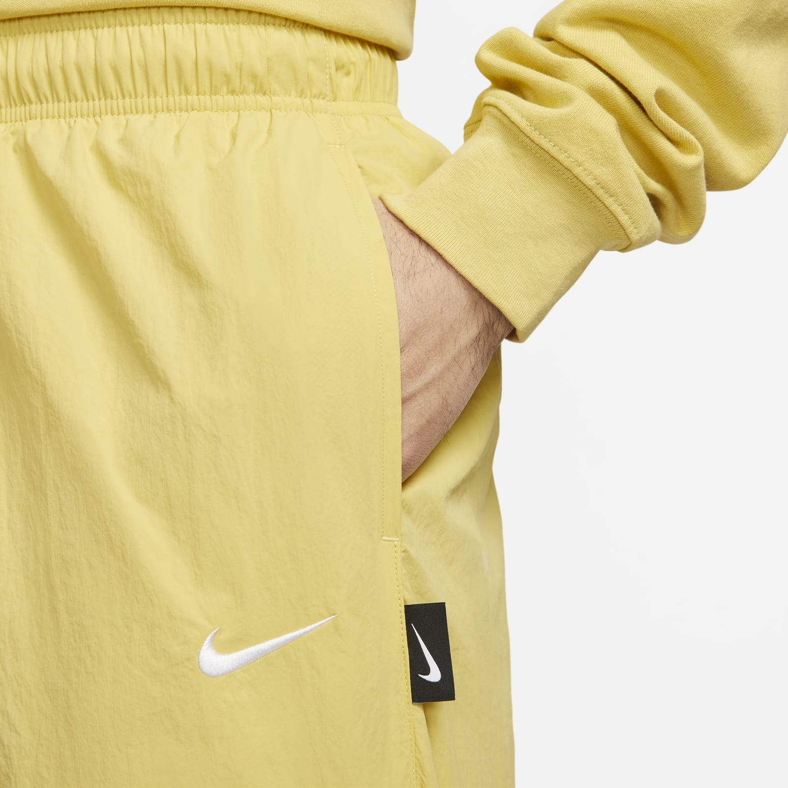 Nike Sportswear Swoosh Woven Pants 'Yellow' DX0595-700