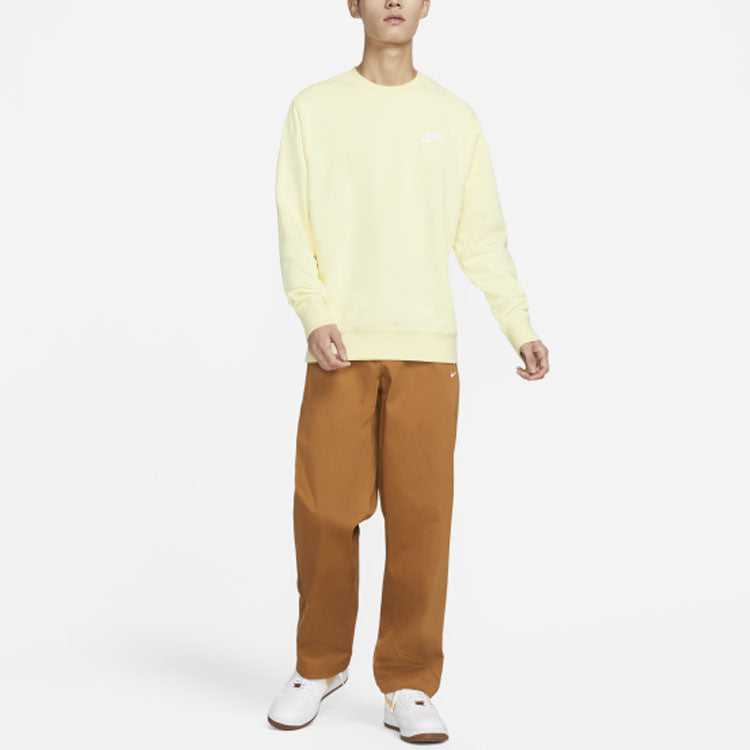 Nike Sportswear Club Fleece Crew 'Light Yellow' BV2663-744