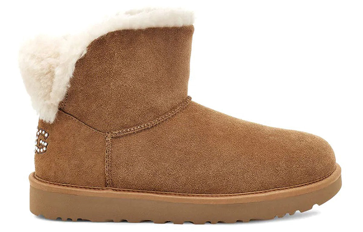 (WMNS) UGG Classic Bling Mini 'Chestnut Brown' 1118839-CHE