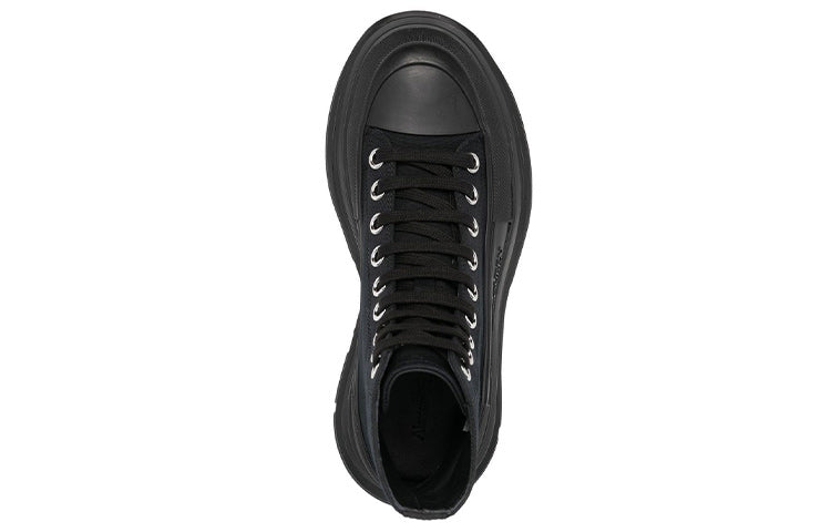 (WMNS) Alexander McQueen Tread Slick Boots 'Core black' 697080W4MV21000