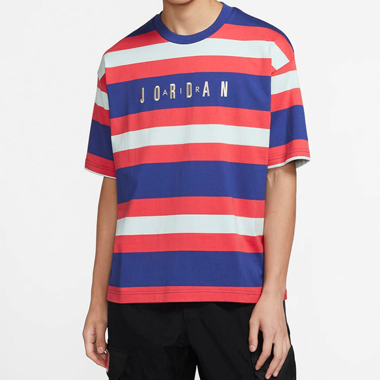 Air Jordan Sport DNA HBR Multicolor Stripe Short Sleeve CK9572-455