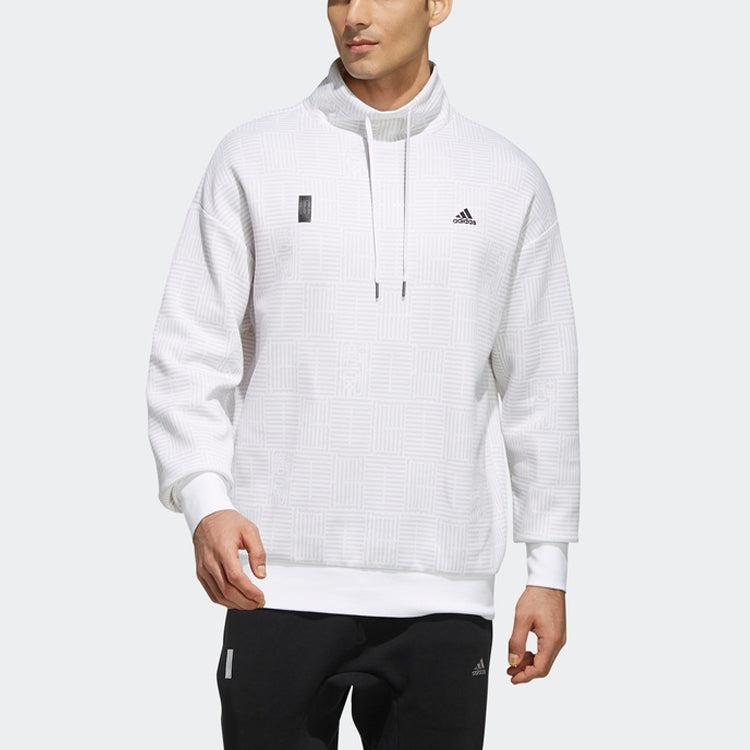 adidas Wj Crew Story Sports Stand Collar Pullover White FJ0203