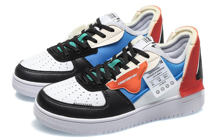 (WMNS) Li-Ning Counterflow 'Black White Blue' AGCQ394-4