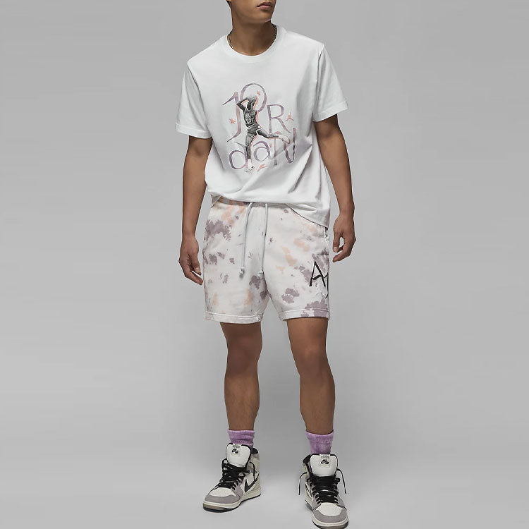 Air Jordan Round Neck Pullover Short Sleeve T-Shirt Men's White DM1457-100