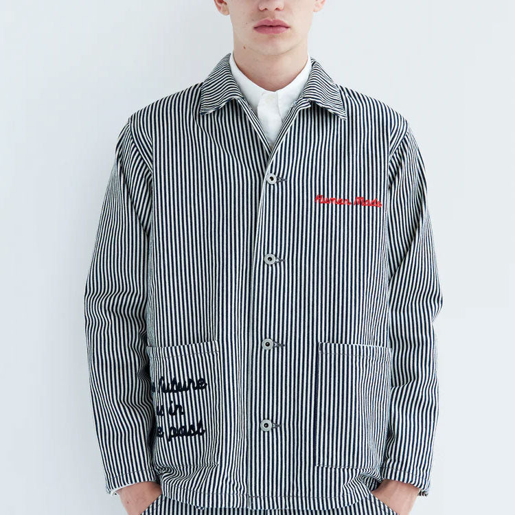 HUMAN MADE Hickory Coverall Jacket 'Indigo' HM26JK010