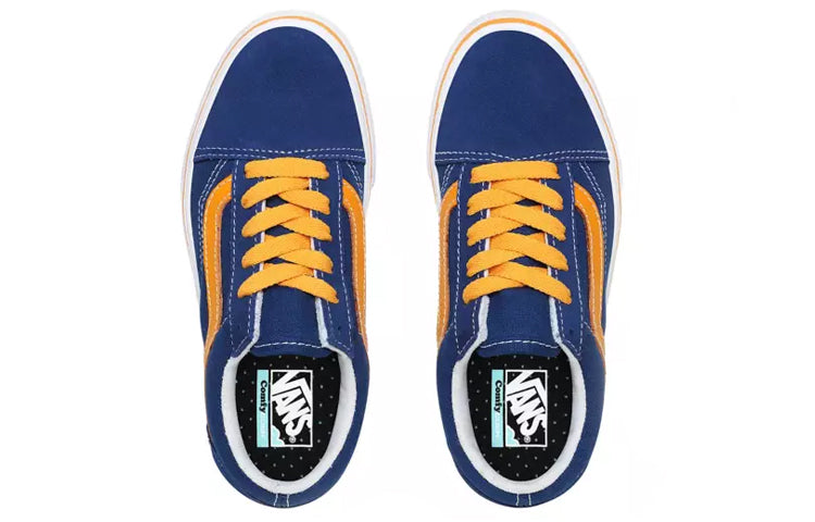 Vans Kid's Pop Comfycush Old Skool Yellow/Blue VN0A4UHAWI5