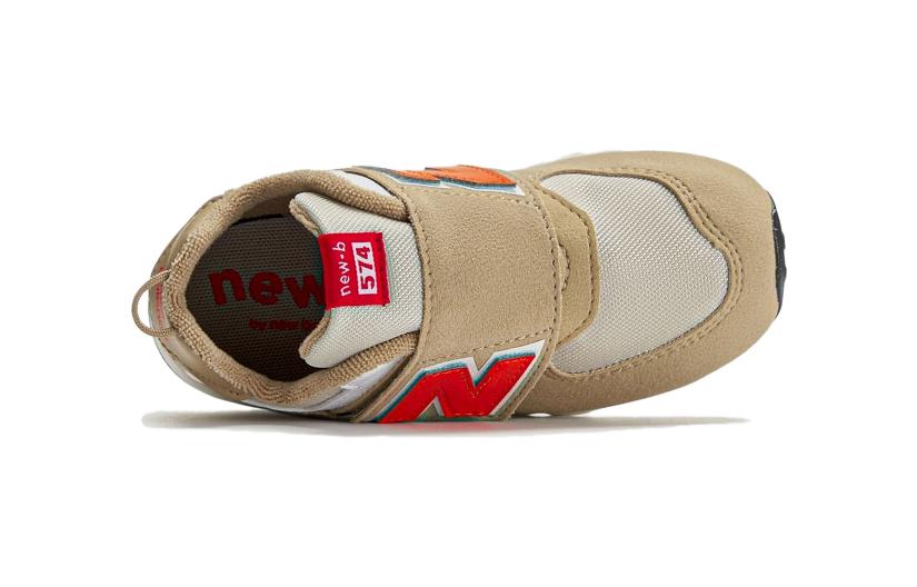 (TD) New Balance 574 Hook & Loop 'Brown Red White' NW574HBO