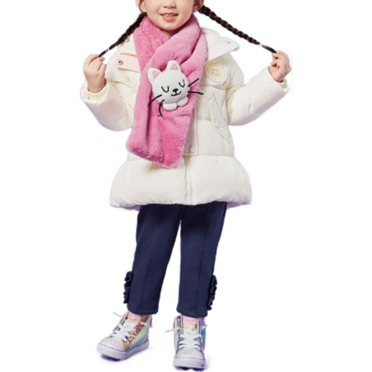 (GS) Skechers Solid Hooded Down Jacket 'White' L422G014