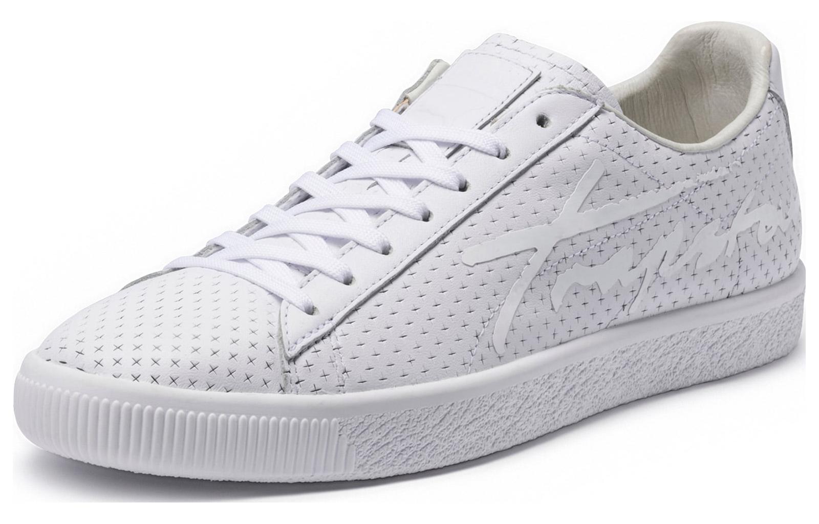 (WMNS) PUMA x Clyde Perforated Trapstar Shoes 'White' 364714-03