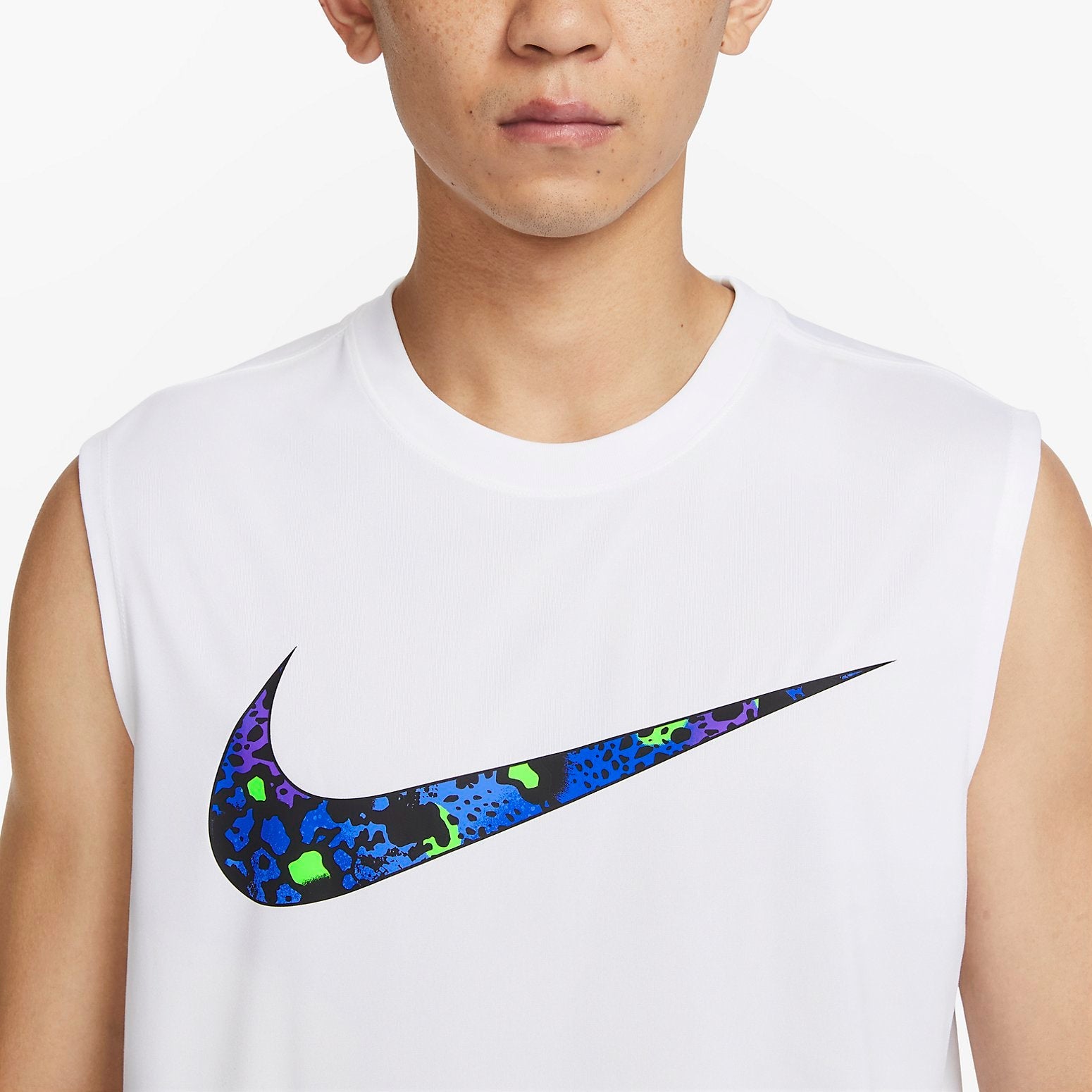 Nike Dri-fit Sleeveless Basketball T-shirt 'White' FQ0357-100