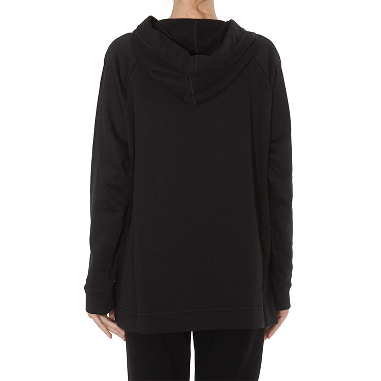(WMNS) FENDI SS21 Karligraphy Logo Printing Drawstring Hoodie Black FAF105AA4HF0ZNJ