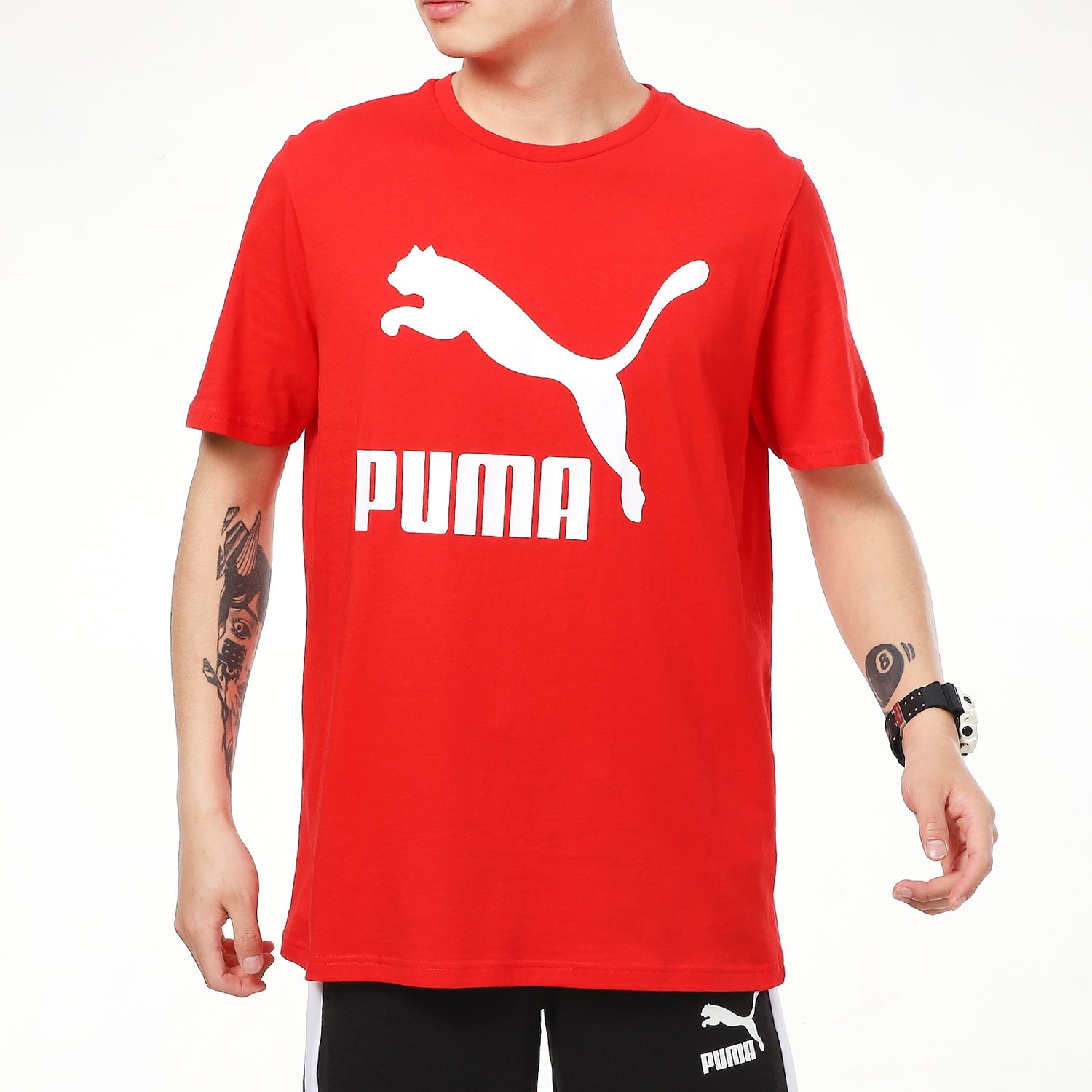 PUMA Classics Logo T-Shirt 'Red' 532279-11