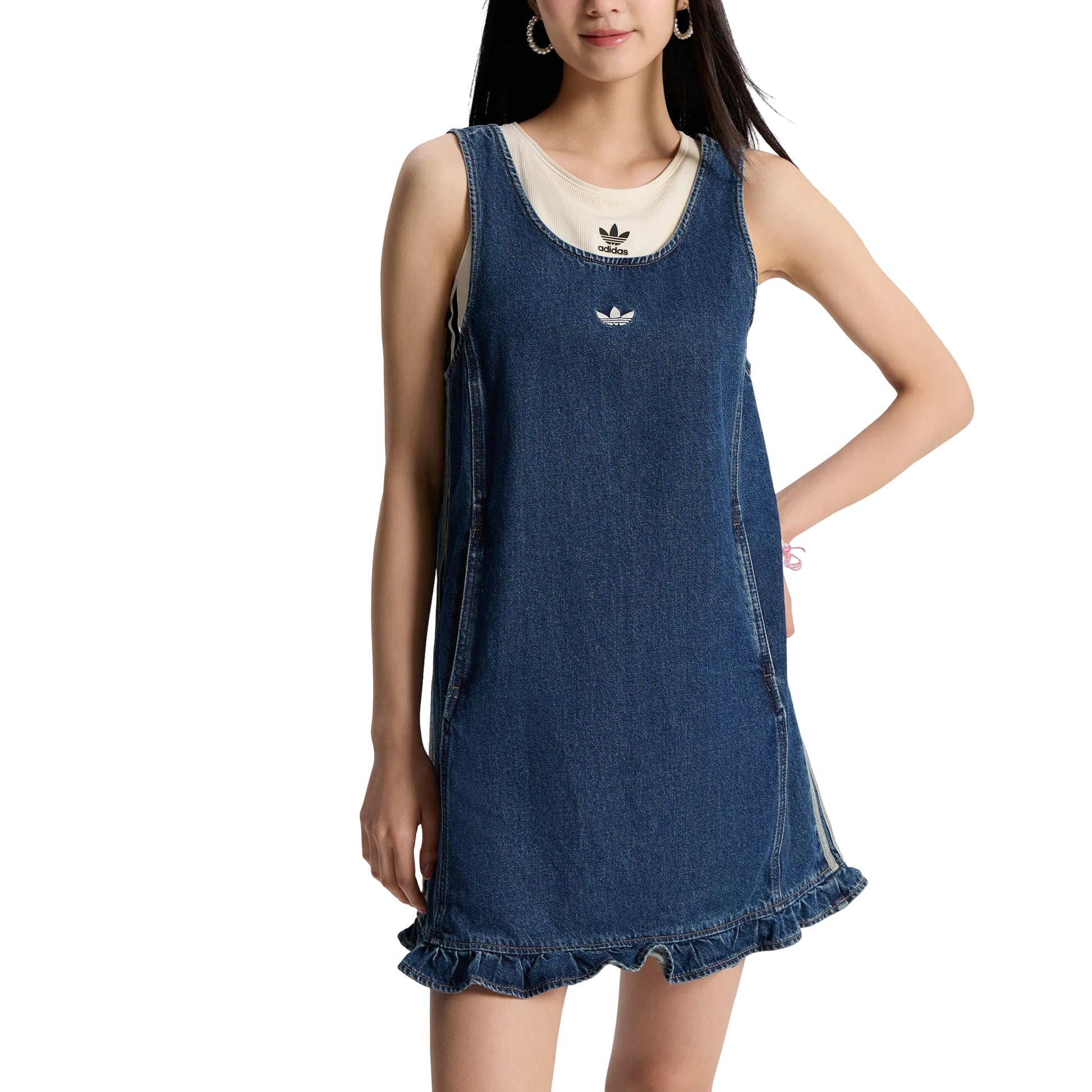 (WMNS) adidas W Dress Asia Sizing 'Blue Denim' KY8323