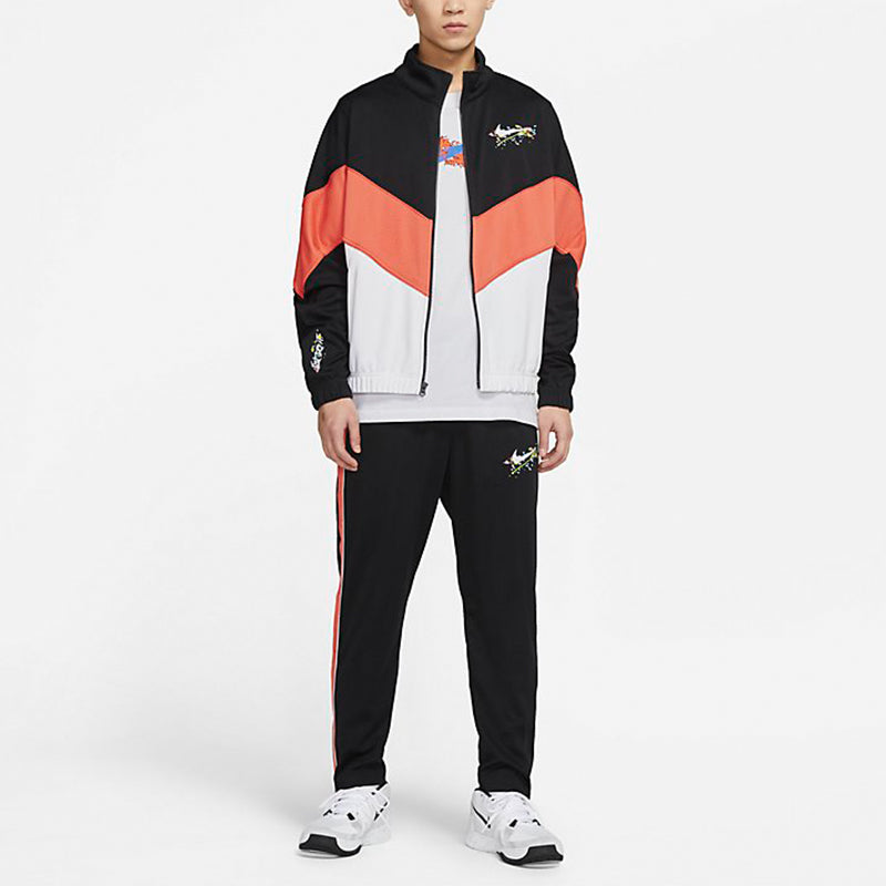 Nike Casual Woven Sports Stand Collar Jacket Black DJ5219-010