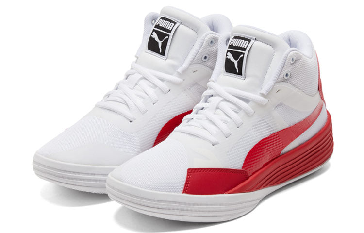 PUMA Clyde All-Pro Mid White/Red 195512-04