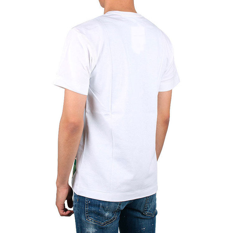 COMME des GARCONS PLAY Camouflage Short Sleeve White AZT244