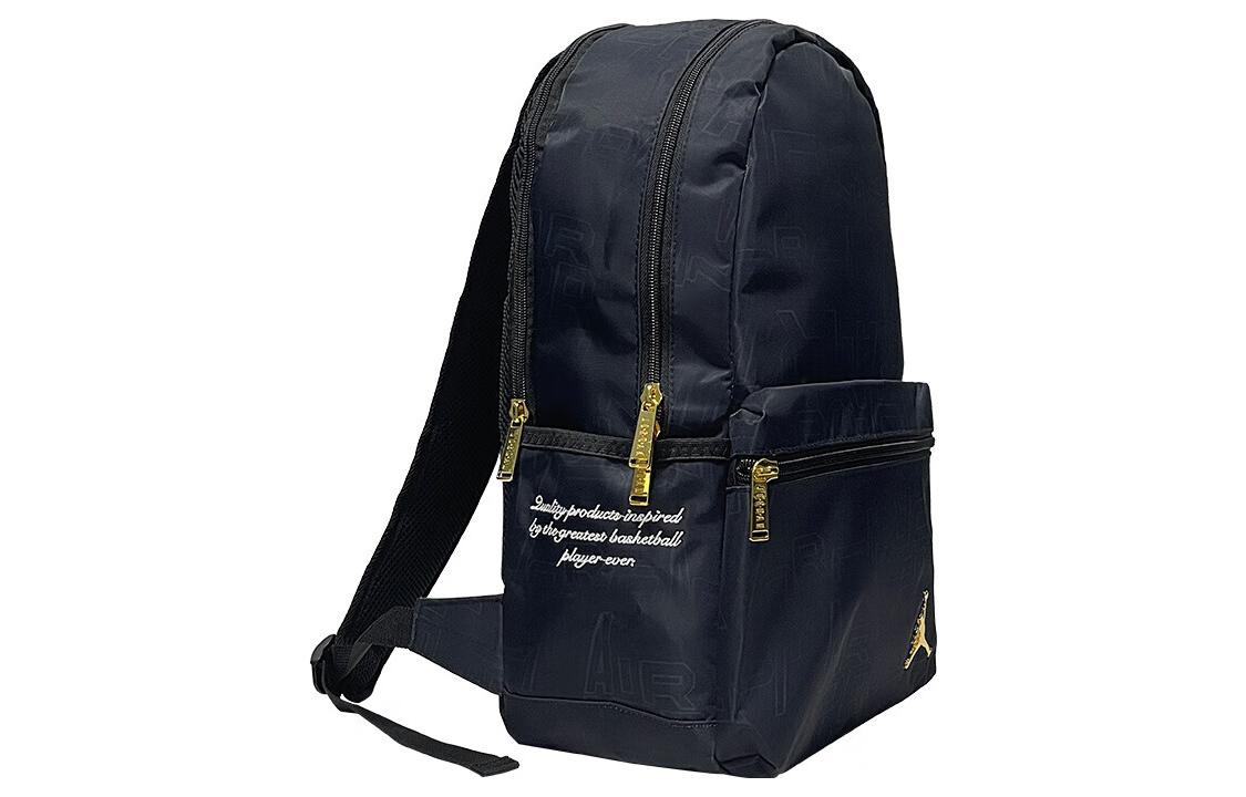 Air Jordan B&G Logo Backpack 'Black Gold' FZ1741-010