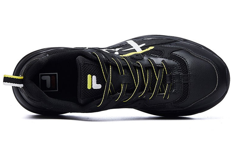 (WMNS) FILA Heritage-FHT 'Black White Yellow' F12W031120FBK