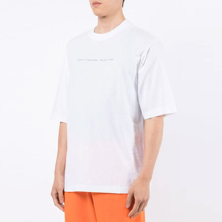 Off-White Logo Alphabet Printing Short Sleeve White OMAA119F21JER0070110
