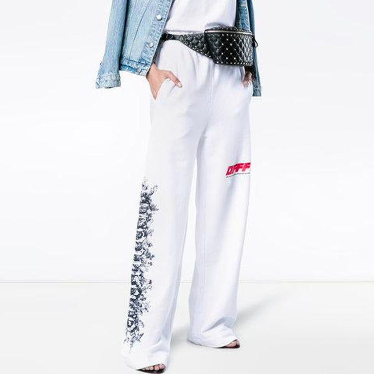 Off-White Graffiti Long Pants Unisex White OWCH002S180031240120