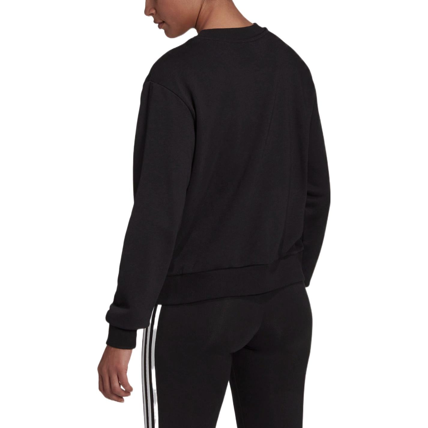 (WMNS) adidas Essentials Logo Loose Sweatshirt 'Black' HD1757