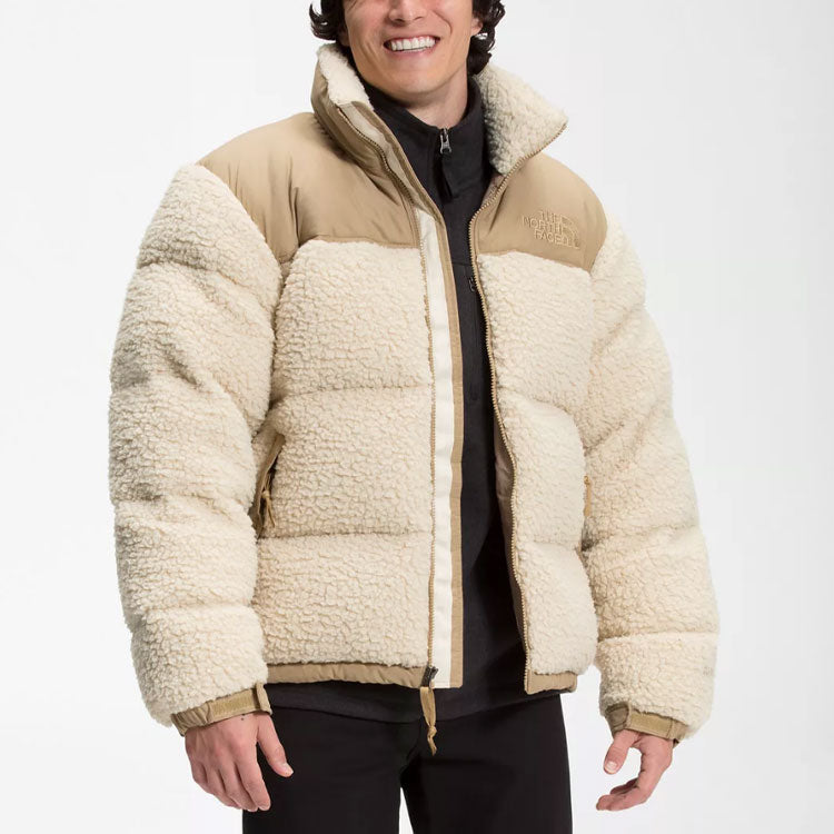 THE NORTH FACE Logo Nuptse Jacket 'Beige' NF0A5A84-11G