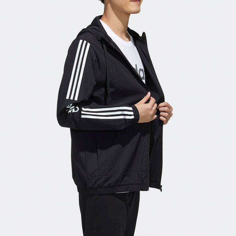 adidas neo Sports Loose Hooded Jacket Black FP7394