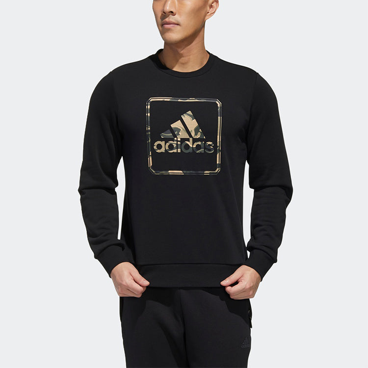 adidas MH Gfx Ft Bos Round Neck Logo Sports Black GM4477