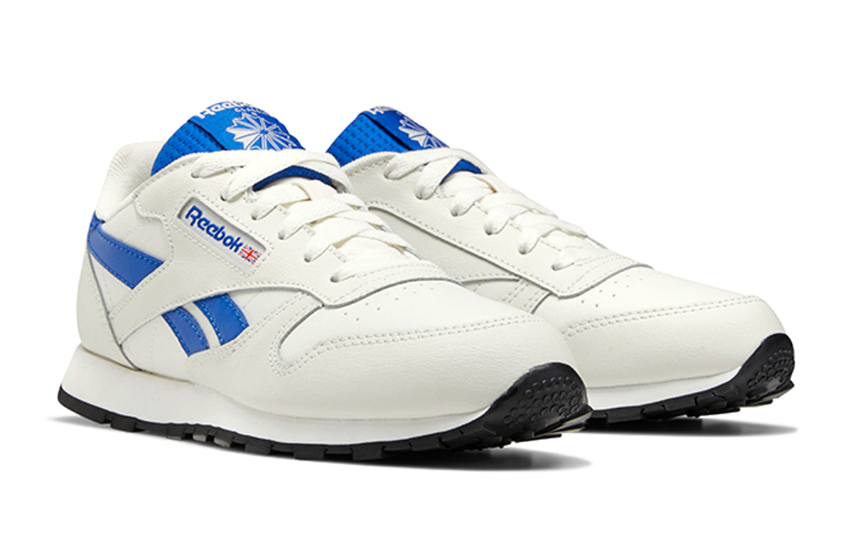 Reebok Classic Leather Running Shoes K White/Blue EG5734