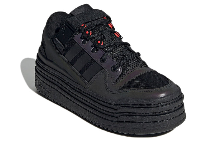 (WMNS) adidas Triple Platforum Low 'Black Iridescent' GY9607