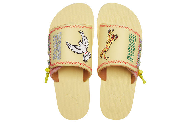 PUMA KidSuper Studios x Wilo Slide 'Yellow Peach Beige' 373543-01