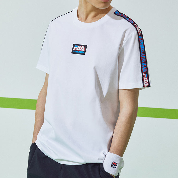 FILA Multi-Color Alphabet Short Sleeve White T11M026104F-WT