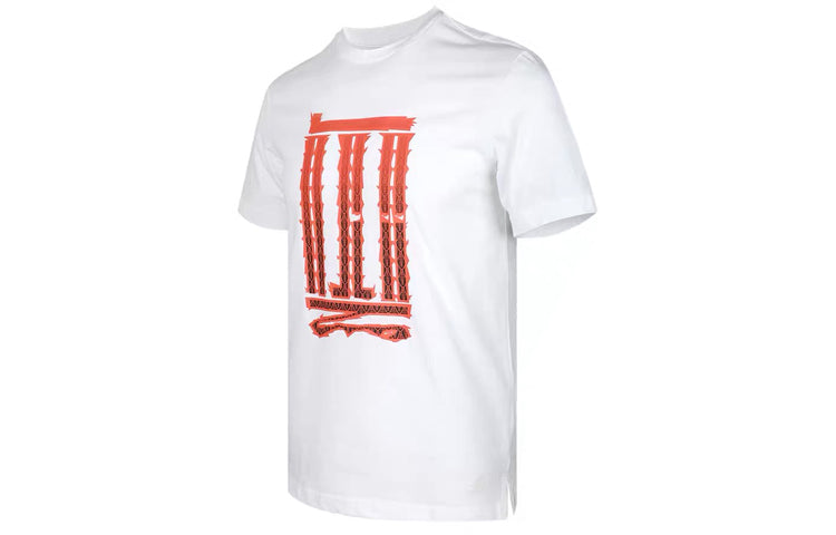 adidas Series Athleisure Casual Sports Short Sleeve White GL8192