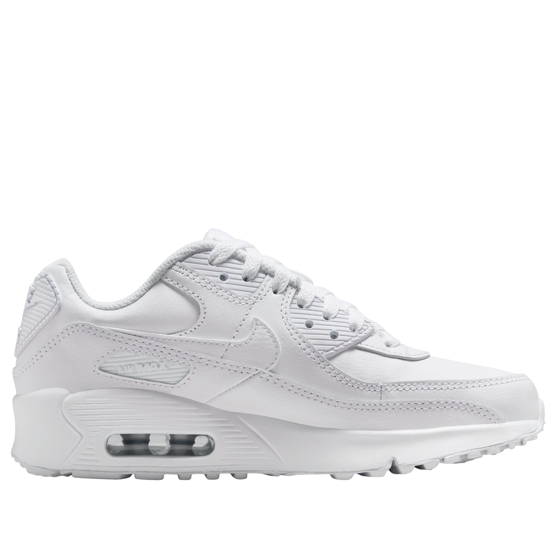 (GS) Nike Air Max 90 LTR 'White Metallic Silver' CD6864-133