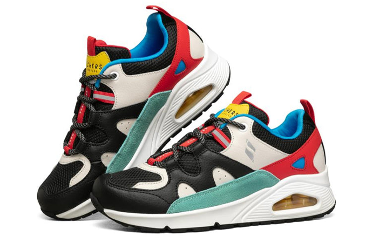(WMNS) Skechers Uno Running Shoes Multi-color 155006-BKMT