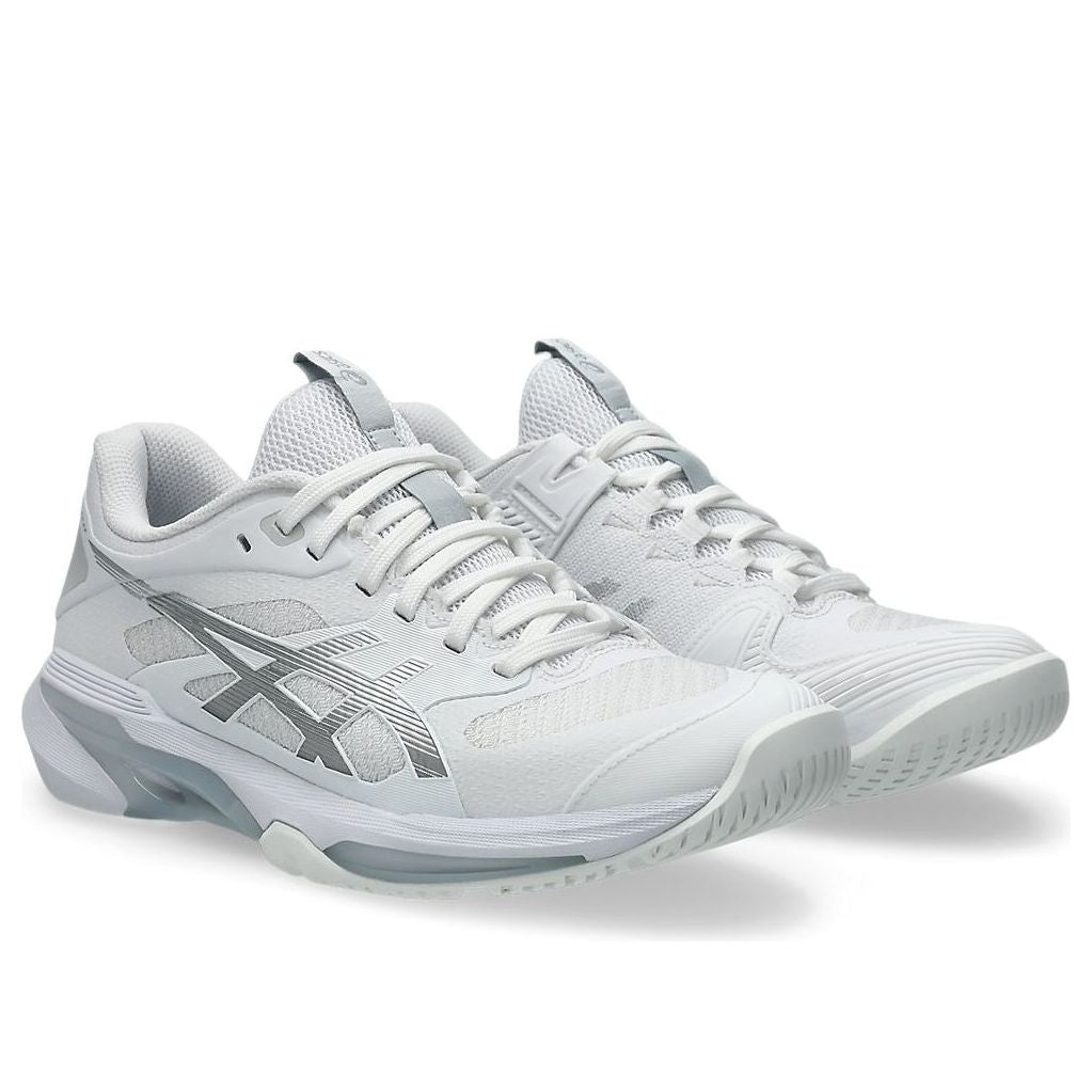(WMNS) ASICS Solution Speed FF 4 'White Pure Silver' 1042A307-101