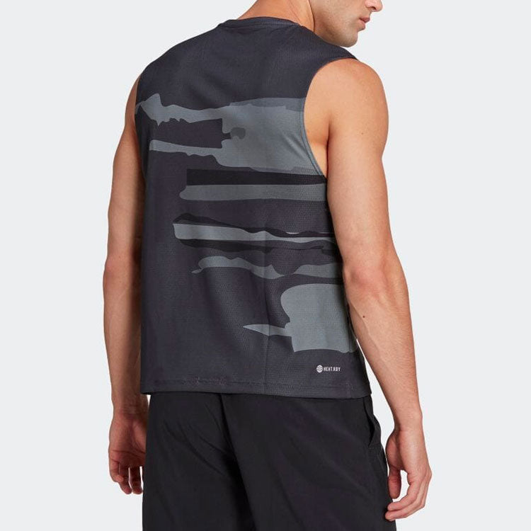 adidas Round Neck Comics Character Printing Black Vest HN9439